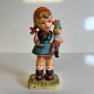Play Time Girl with Doll Figurine Eric Stauffer Vintage U8561 Japan
